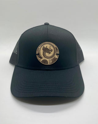 Black Trucker Snapback Hat