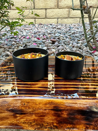 Soy Candle Black Tins 4 oz and 8 oz Combo